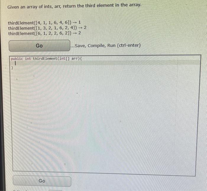 Solved Given an int, num, return an array of length three | Chegg.com