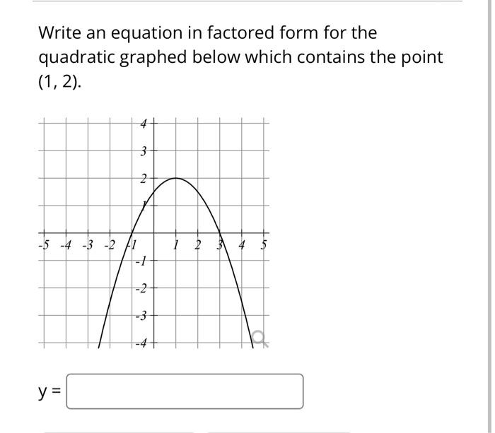Solved pt Details Write an equation in factored form for the | Chegg.com