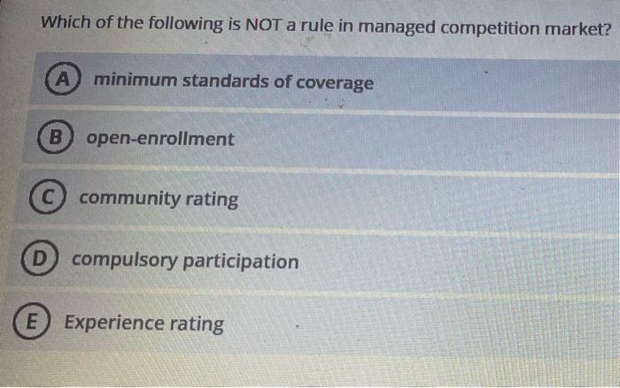 Solved Which Of The Following Is NOT A Rule In Managed | Chegg.com