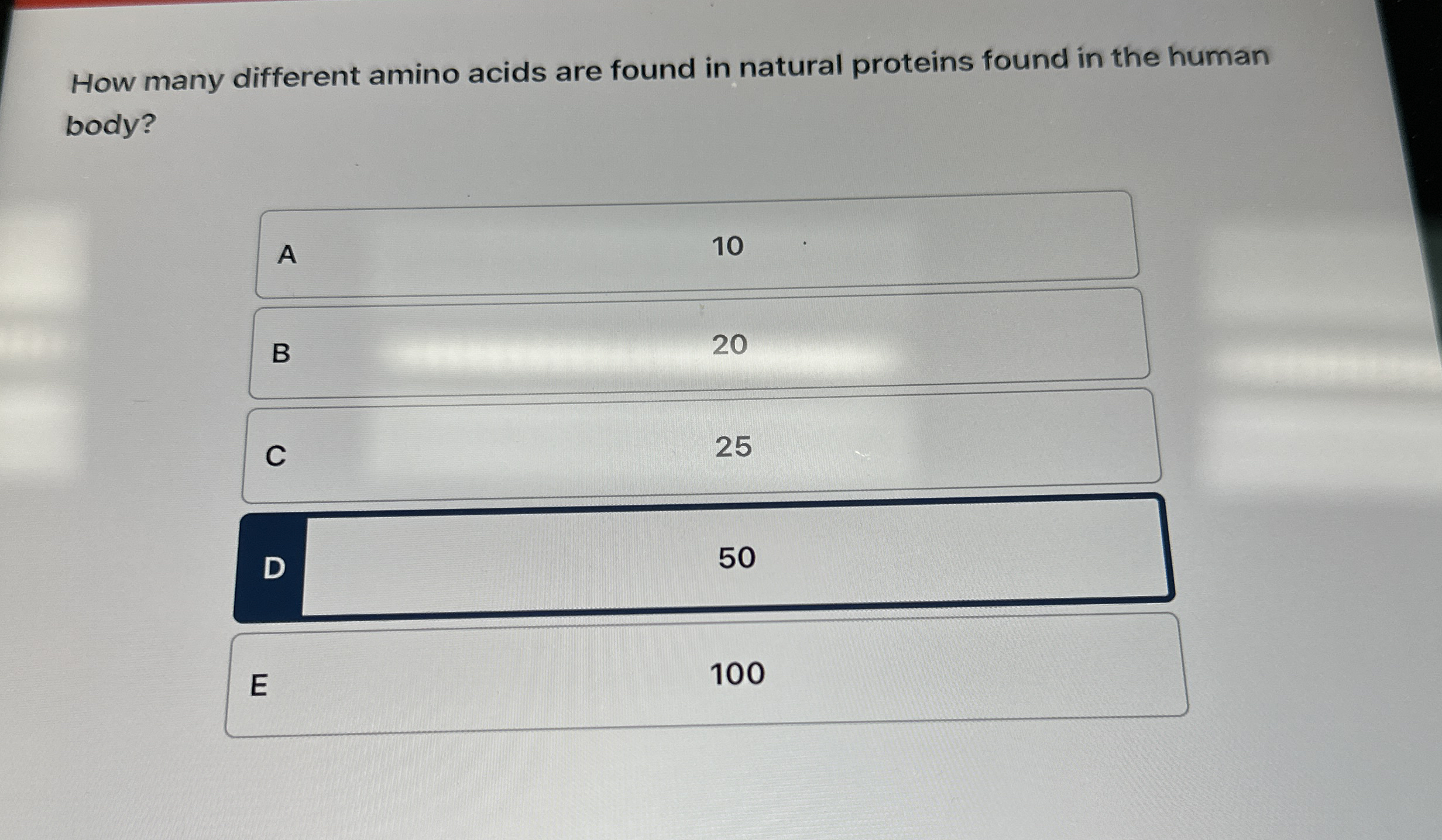 Solved How many different amino acids are found in natural | Chegg.com