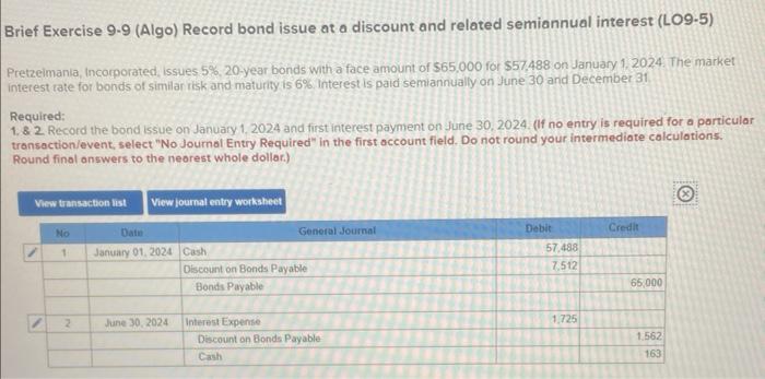 solved-brief-exercise-9-8-algo-record-bond-issue-at-face-chegg