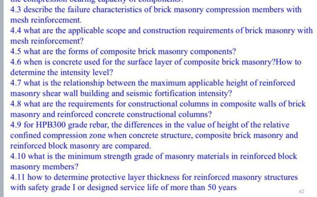 Solved 4.3 describe the failure characteristics of brick | Chegg.com