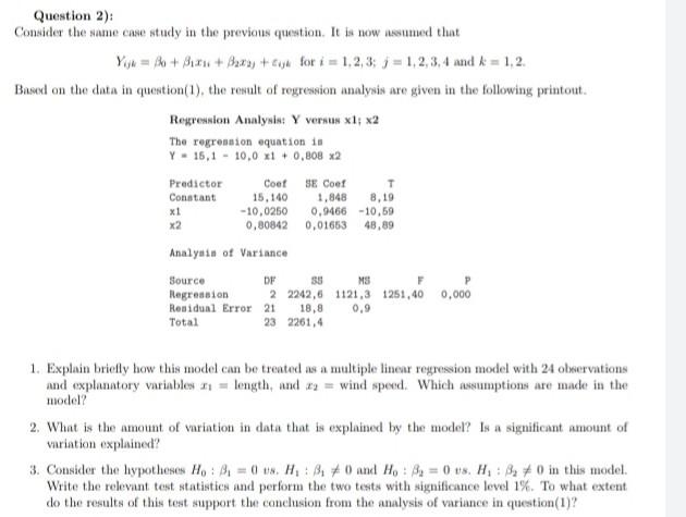 Solved Question 2): Consider the same case study in the | Chegg.com