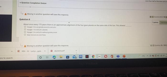 Solved Question Completion Status: 1 points L. A Moving to | Chegg.com