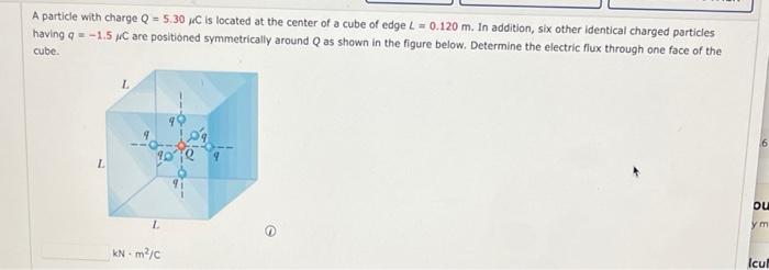 Solved A Particle With Charge Q=5.30μC Is Located At The | Chegg.com