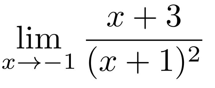 Solved limx→−1(x+1)2x+3 | Chegg.com