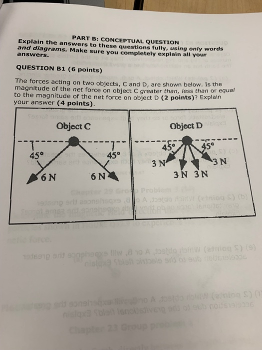 Solved PART B: CONCEPTUAL QUESTION Explain The Answers To | Chegg.com