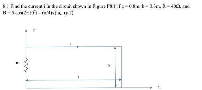 Solved 8.1 Find the current i in the circuit shown in Figure | Chegg.com