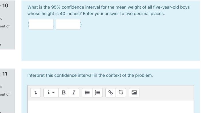 Solved Regression Analysis: Weight versus Height Regression | Chegg.com