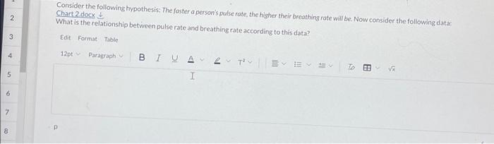 breathing rate experiment hypothesis