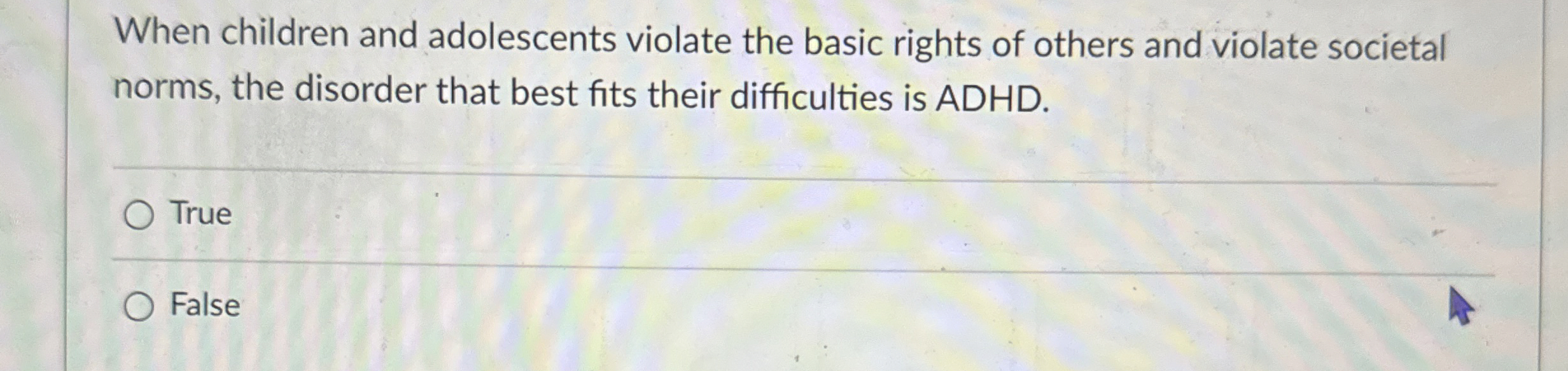 Solved When children and adolescents violate the basic | Chegg.com