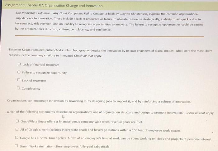 Solved Identify the step in the innovation proces at which | Chegg.com