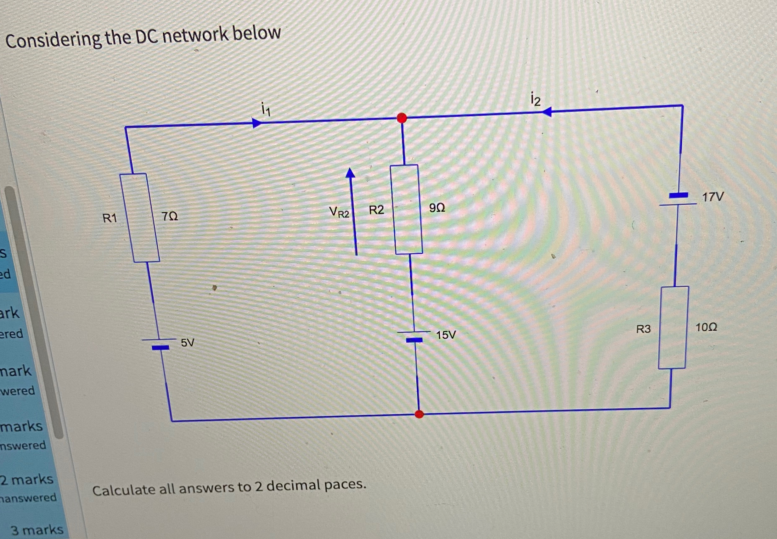 Solved Considering the DC network below. Calculate all | Chegg.com