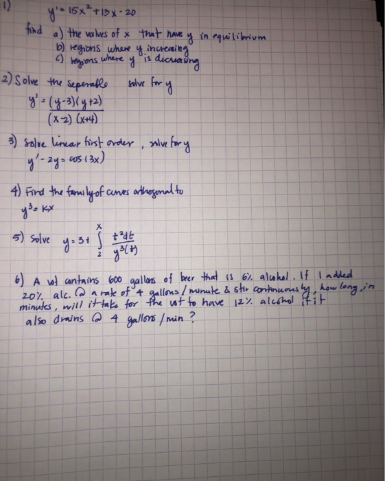 Solved y 15x+13x-20 find a) the values of x that have y in | Chegg.com