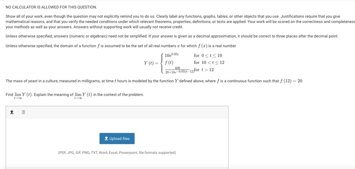 Solved NO CALCULATOR IS ALLOWED FOR THIS QUESTION Show all | Chegg.com