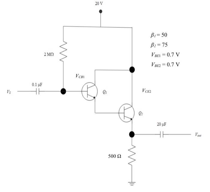 Solved Figure Below Illustrates Two BJT Transistors, Q1, And | Chegg.com