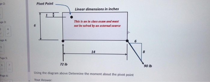 Pivot Point Linear dimensions in inches age 3: 6 This | Chegg.com