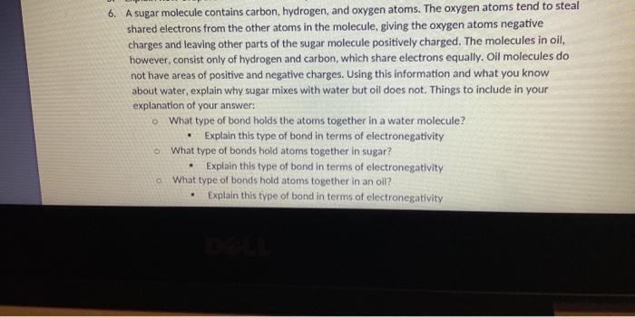 sugar is made of carbon hydrogen and oxygen atoms