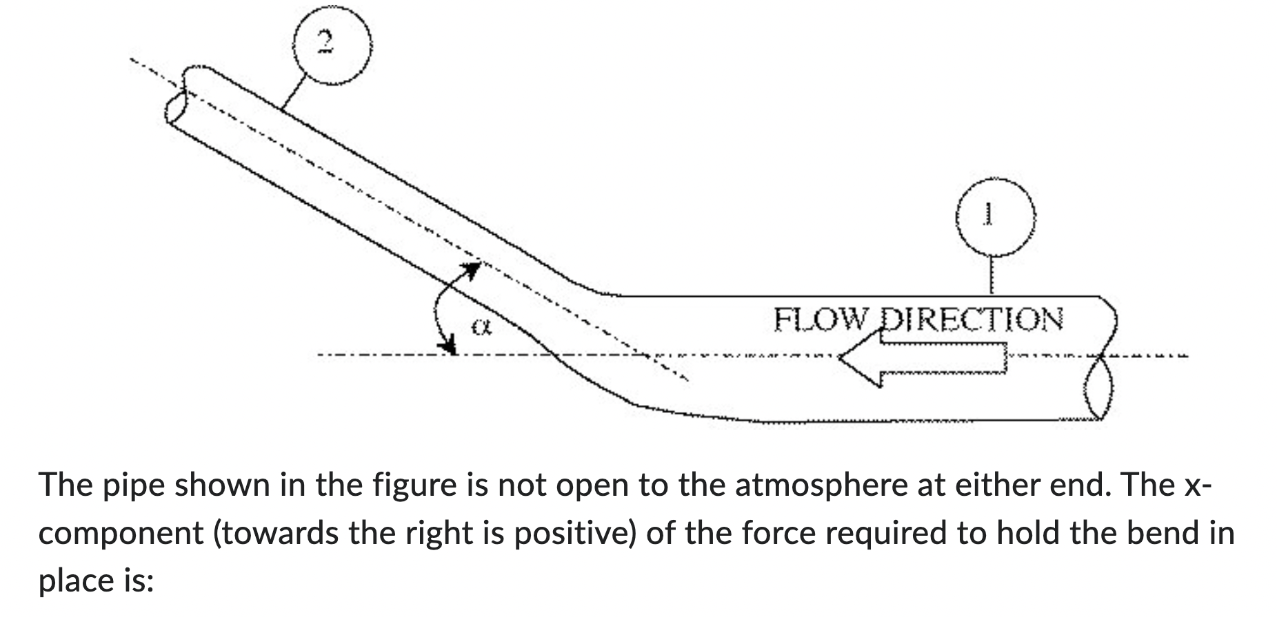 Solved Fluid mechanics !!!The pipe shown in the figure is | Chegg.com