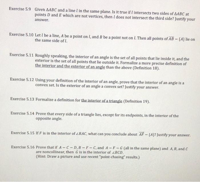 Solved EXERCISE 5 Exercise 5.1 Sets A, B, C, and D below | Chegg.com