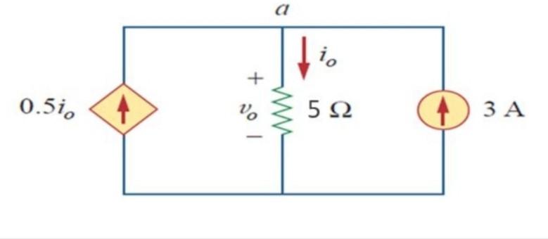 Solved Find the current Io and voltage Vo in the circuit | Chegg.com