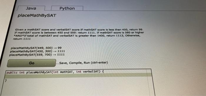 Solved Java Python getWinOrLose Given the values on two | Chegg.com