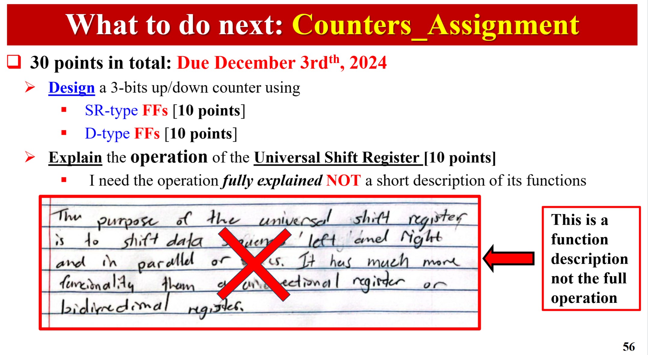 Solved What to do next: Counters_Assignment30 points in | Chegg.com