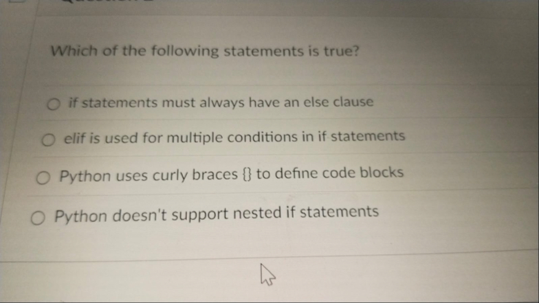 Solved Which of the following statements is true?if | Chegg.com