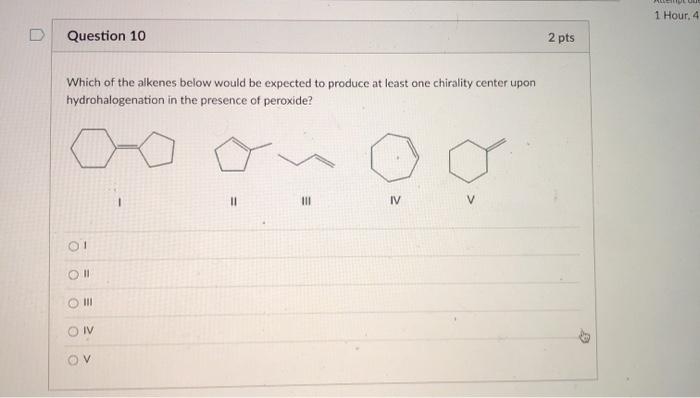 Solved 1 Hou Question 9 2 pts What is the expected | Chegg.com