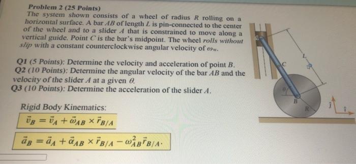 Solved Problem 2 (25 Points) The system shown consists of a | Chegg.com