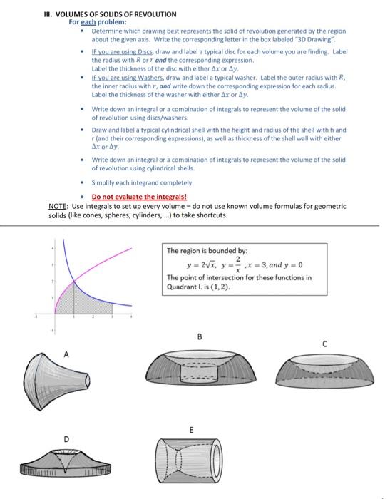 Solved L. AREAS OF REGIONS For sach problem: Shade in the | Chegg.com