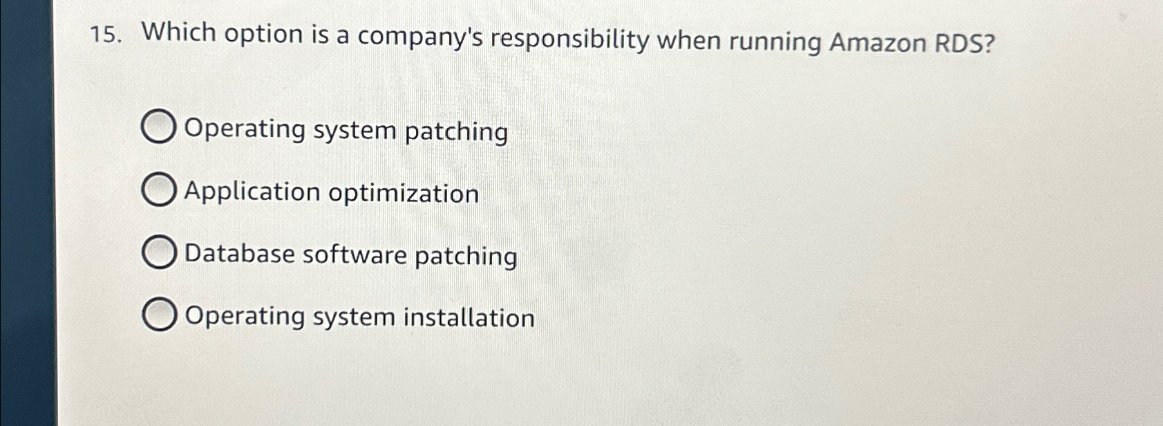 Solved Which option is a company's responsibility when | Chegg.com