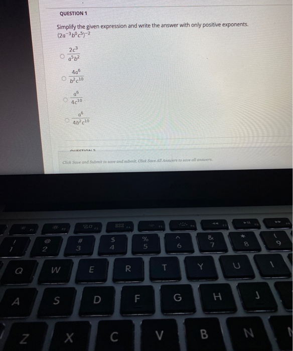 Solved QUESTION 1 Simplify the given expression and write | Chegg.com