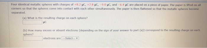 Solved How many coulombs of positive charge are there in | Chegg.com