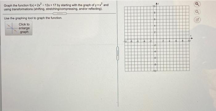 Solved Graph the following function by starting with the | Chegg.com