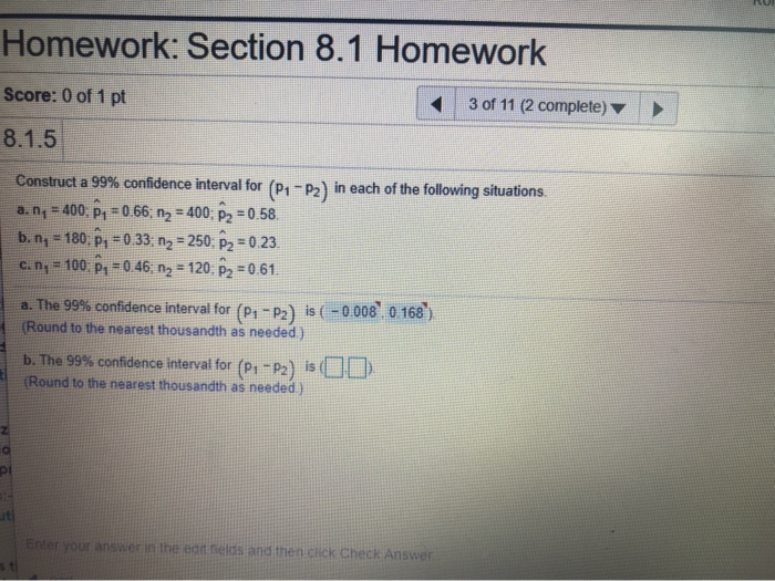 Solved Homework: Section 8.1 Homework Score: 0 Of 1 Pt 3 Of | Chegg.com