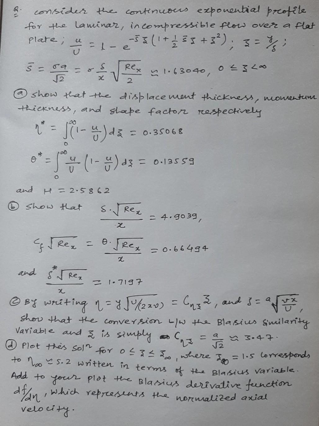 U Consider The Continuous Exponential Profile For The Chegg Com
