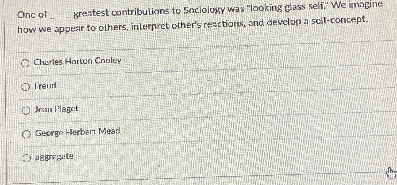 Solved One of greatest contributions to Sociology was Chegg