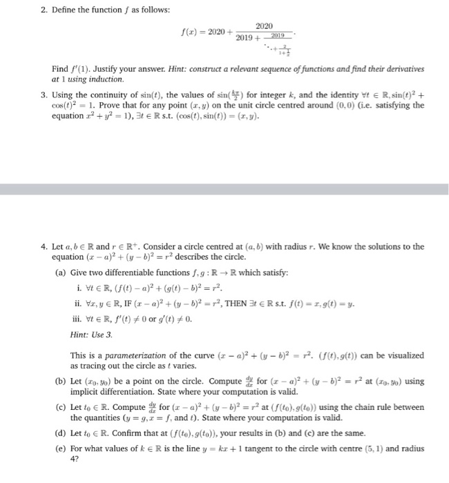 Solved 2 Define The Functionſ As Follows F X Chegg Com