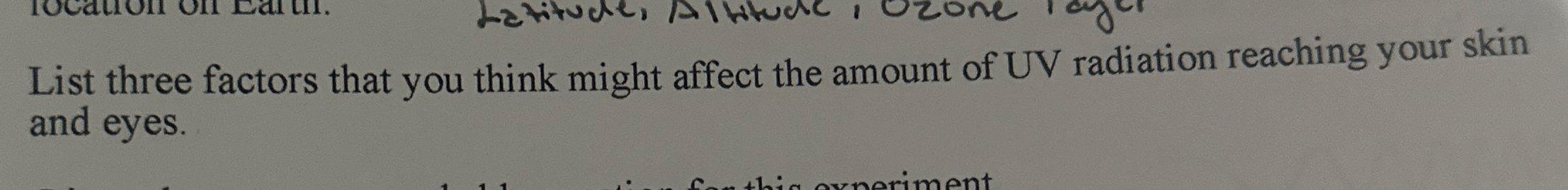 Solved List three factors that you think might affect the | Chegg.com