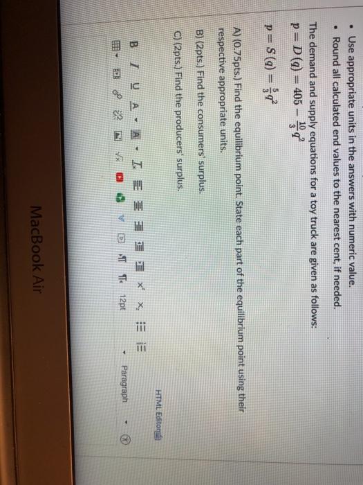 Solved • Use appropriate units in the answers with numeric | Chegg.com