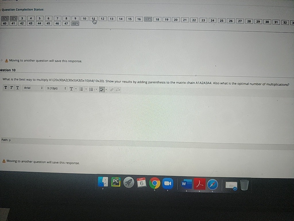 Solved Question Completion Status: 3 41 5 0 45 7 46 8 47 9 | Chegg.com