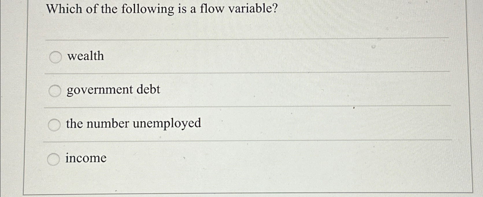 Solved Which of the following is a flow | Chegg.com