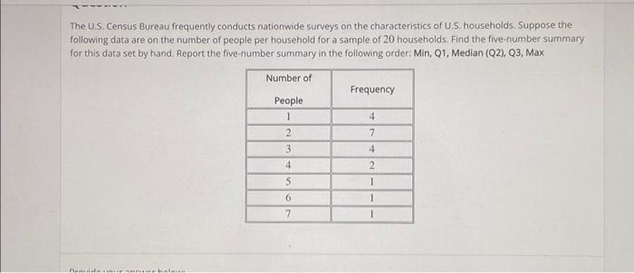 Solved The Us Census Bureau Frequently Conducts Nationwide 3682