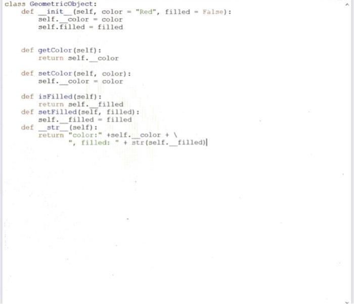 Solved (The Triangle class) Design a class named Triangle | Chegg.com
