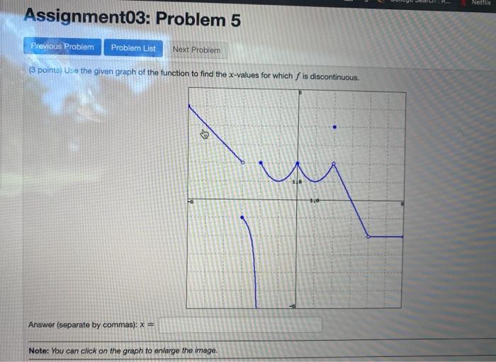 Solved Assignment03: Problem 2 Previous Problem Problem List | Chegg.com