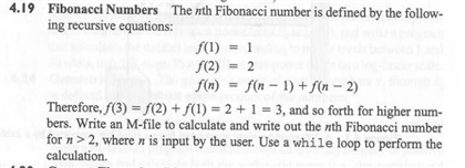 Solved Fibonacci Numbers The nth Fibonacci number is defined | Chegg.com