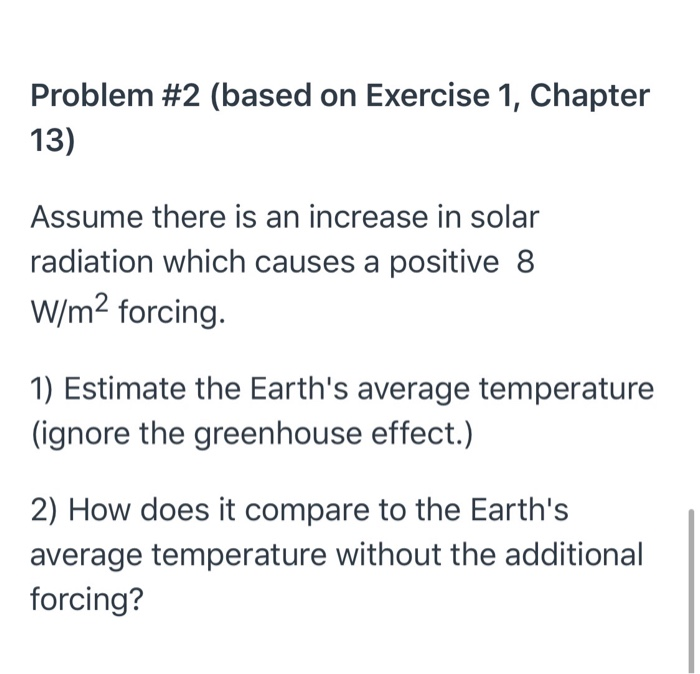 Solved Problem #2 (based On Exercise 1, Chapter 13) Assume | Chegg.com