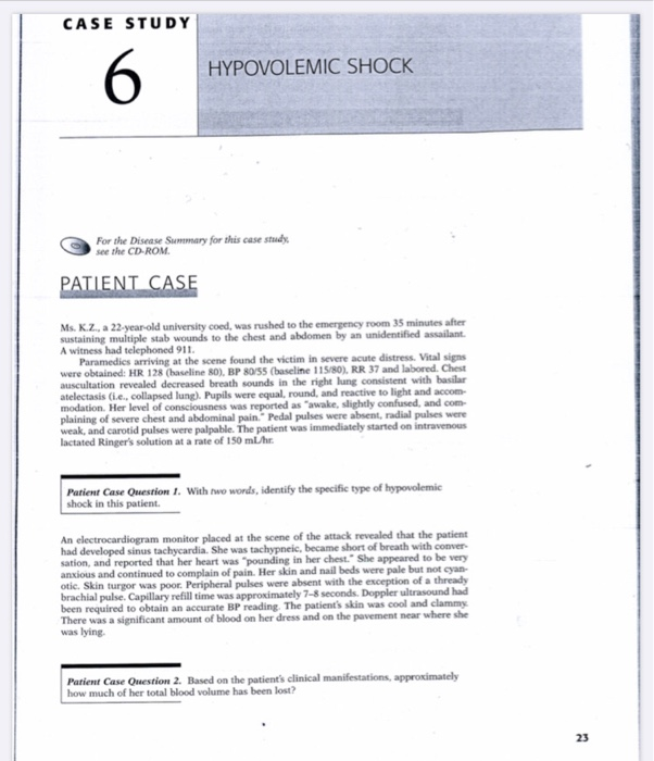 Hypovolemic shock treatment guidelines image