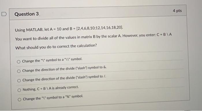 Solved Using MATLAB, let A=10 and | Chegg.com